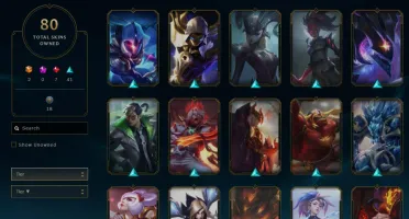 Conta Lol 80 Skins Sem Elo