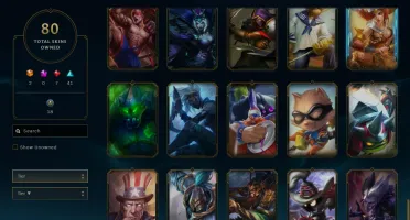 Conta Lol 80 Skins Sem Elo