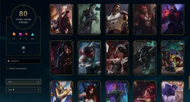 Conta Lol 80 Skins Sem Elo
