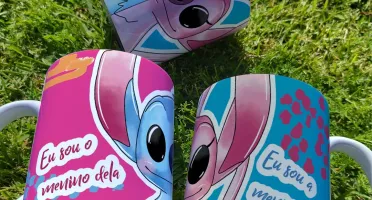 Caneca Namorados Personagens