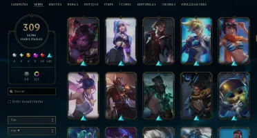 Venda Conta Lol Com 308 Skins