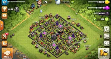 Clash of clans cv9 Full + clash royale lvl 12