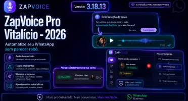 ZapVoice Pro Vitalício - 2026