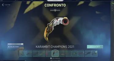 Vendo conta Valorant, vandal/karambit champions muitas skins