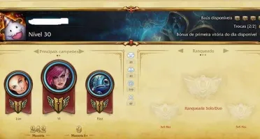 Conta Borda Gold, 12 Pág Runa, faltam 28 champs, 20 skins.