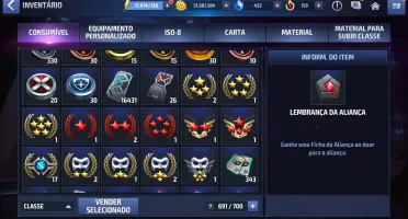 Conta Marvel Future Fight (Google Play)