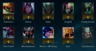 SKINS VITORIOSAS APARTIR DA S5 > 39 SKINS - D4 119 CHAMP