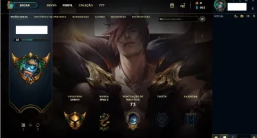 Conta ouro IV com 35 campeões