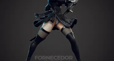 2B - Nier Automata 3D - Arquivo .Stl Para Impressão 3D