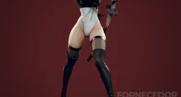 2B - Nier Automata 3D - Arquivo .Stl Para Impressão 3D
