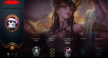 Conta league of legends lvl 70