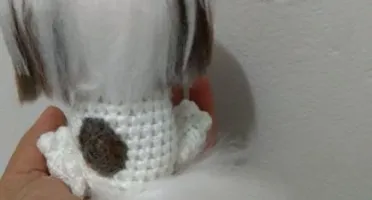 Mini Shitzu - Amigurumi De Crochê