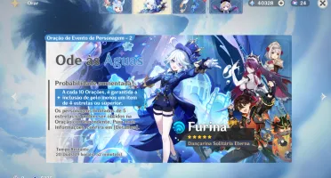 Conta Genshin AR 54 Furina C2 Clorinde + Absolvicao