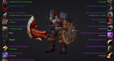 Conta wow TBC - pala prot / healer / warrior fury / tank