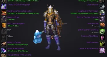 Conta wow TBC - pala prot / healer / warrior fury / tank