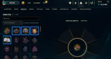 Lol Ferro, 35K Ea, Lvl 30, Upada na Mão e com Skin Lendária