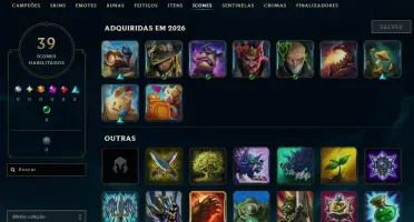 Lol Ferro, 35K Ea, Lvl 30, Upada na Mão e com Skin Lendária