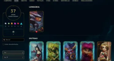 Lol Ferro, 35K Ea, Lvl 30, Upada na Mão e com Skin Lendária