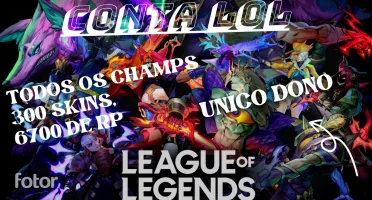 Conta Lol - Unrakend, Todos Os Champs, 300 Skins, 6700 De Rp