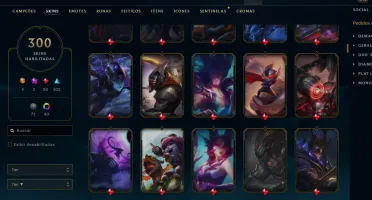 Conta Lol - Unrakend, Todos Os Champs, 300 Skins, 6700 De Rp