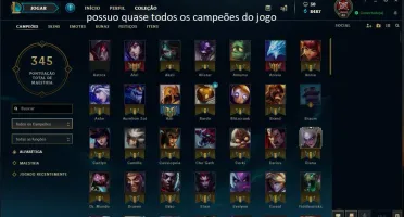 CONTA LEVEL 46, 129+1 CAMPEÕES, 39 SKINS, 2 LENDÁRIAS