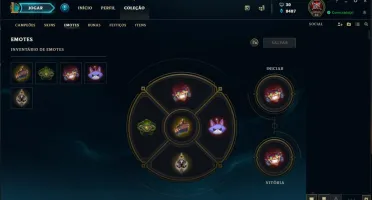 CONTA LEVEL 46, 129+1 CAMPEÕES, 39 SKINS, 2 LENDÁRIAS