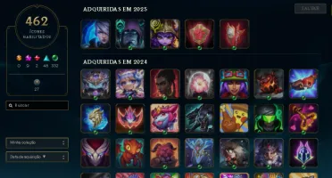 Conta LOL + TFT. 318 skins e muitos itens cosmeticos tft