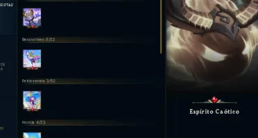 Conta LOL + TFT. 318 skins e muitos itens cosmeticos tft