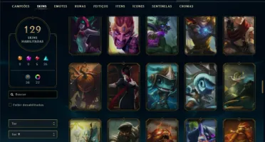 Esmeralda 3 com TODOS os champs e 129 Skins (MID / JG / ADC)