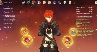 [AR50] DILUC - VENTI - QIQI - KEQING + 13 PERSONAGENS 4*