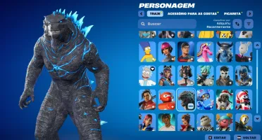 Conta Fortnite| 76 Skins | Godzilla Evolved