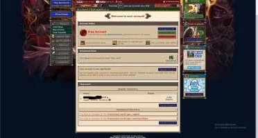 Conta Char Tibia lvl 66 knight - Monza