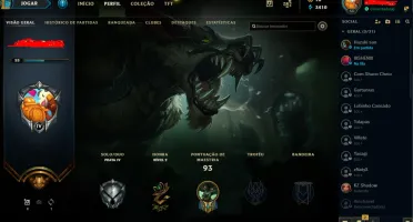 Conta de lol level 55