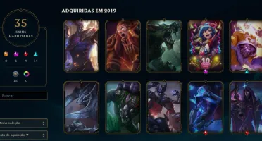 Conta de lol level 55