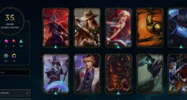 Conta de lol level 55