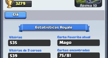 Conta Clash Royale, 3279 Troféus, 9 Lendárias
