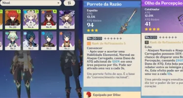 GENSHIN IMPACT - AR7 - DILUC/NOELLE/RAZOR/BARBARA/SUCROSE