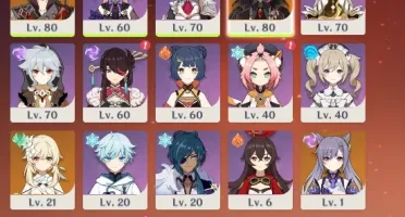 CONTA GENSHIN - DILUC C1, KEQING, CHILDE, ALLOY