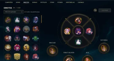 Conta League Of Legends 380 Skins, Gold III