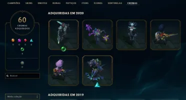 Conta League Of Legends 380 Skins, Gold III