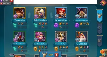 CONTA LORDS MOBILE COM T3, VÁRIAS PESQUISAS PRÉ-T4, LVL 54