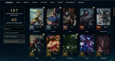 Conta bronze 1 com 70 Champs e 31 Skins