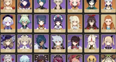 CONTA GENSHIN AR57⭐12 LENDÁRIOS⭐HUTAO+HOMA|AYAKA+CORTADORA⭐+