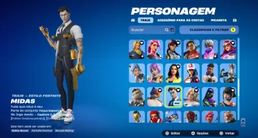 Conta fortnite MINT MIDAS e MAIS