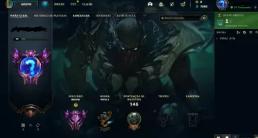 Conta de lol mestre 64% de win rate