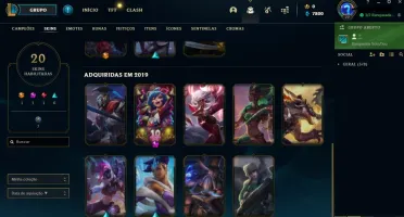 Conta de lol mestre 64% de win rate