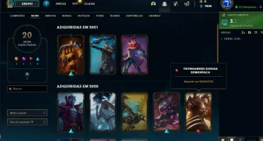 Conta de lol mestre 64% de win rate