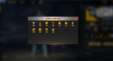 Conta Free Fire muito gemada!