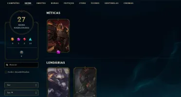Conta level 136, 27 skins, Gold 2 + Dados de criação