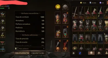 Conta Monge 60+(25) Diablo Immortal